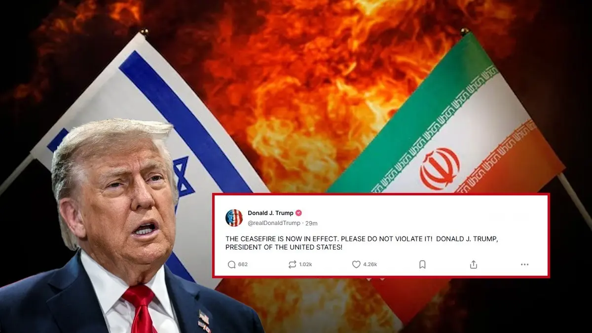 ‘Ceasefire… Don’t Violate It’: Donald Trump Confirms Israel-Iran Truce