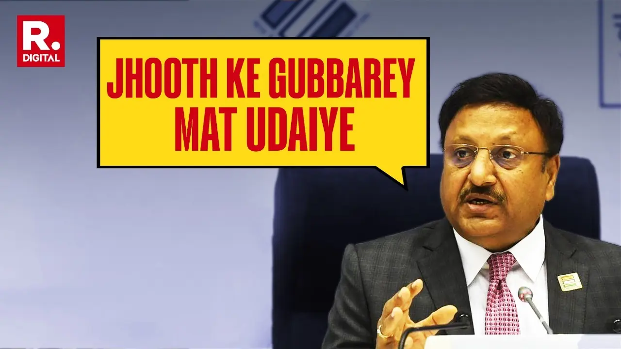 Jhooth Ke Gubbarey Mat Udaiye: CEC Rajiv Kumar Debunks Voter Turnout Mismatch Narrative CEC Rajiv Kumar Debunks Voter Turnout Mismatch Narrative
