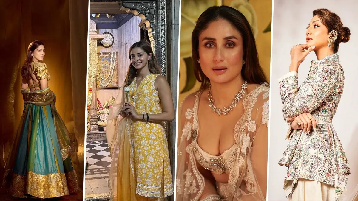Celeb-Inspired Traditional Looks For Ganesh Chaturthi 2025, Let Shraddha Kapoor, Kareena Kapoor, Ananya Panday Be Your Style Guide Celeb style guide for Ganesh Chaturthi 2025