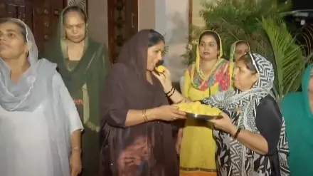 Celebrations at Neeraj Chopra house in Haryana