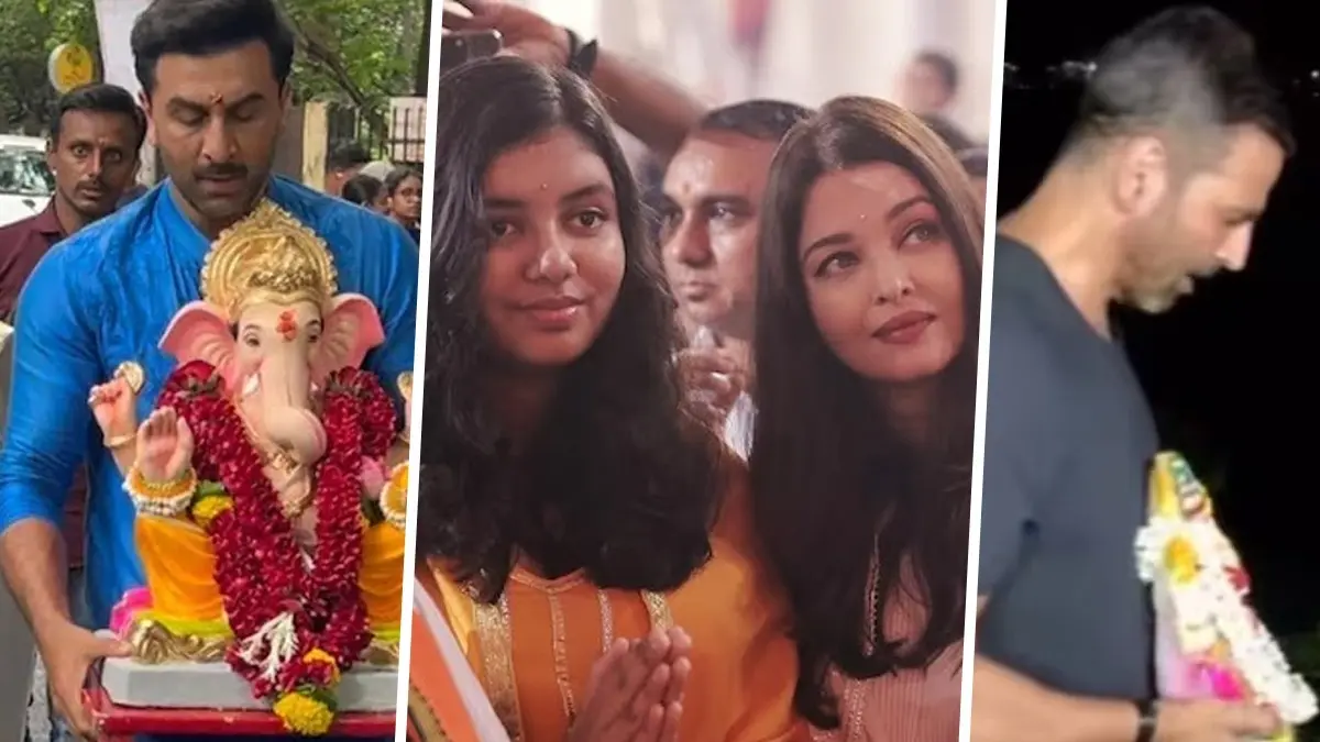 Celebrities participate in Ganpati festivities