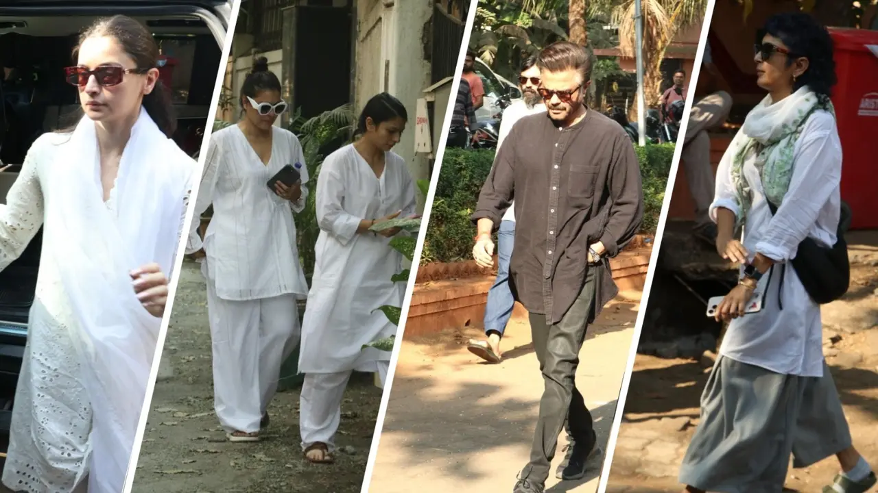 Jaya, Shweta Bachchan, Alia Bhatt, Hrithik Roshan, Kiran Rao, Other Celebs Arrive For Ayan Mukerji's Father's Funeral Celebs arrive at Ayan Mukerji's father Deb Mukherjee's funeral