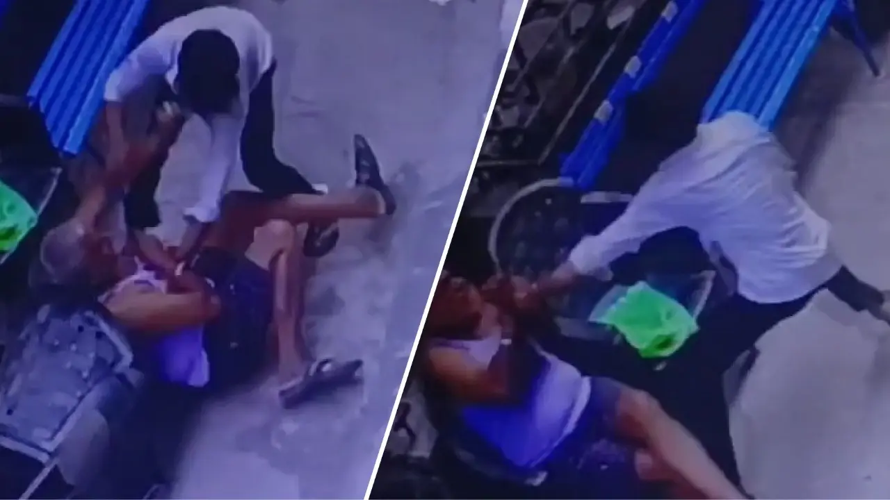 Chain-snatching Incident Caught on Camera in Delhi