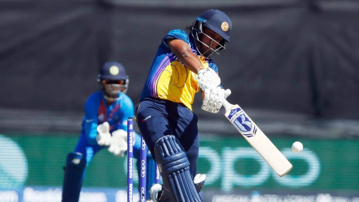 Chamari Athapaththu in action for Sri Lanka