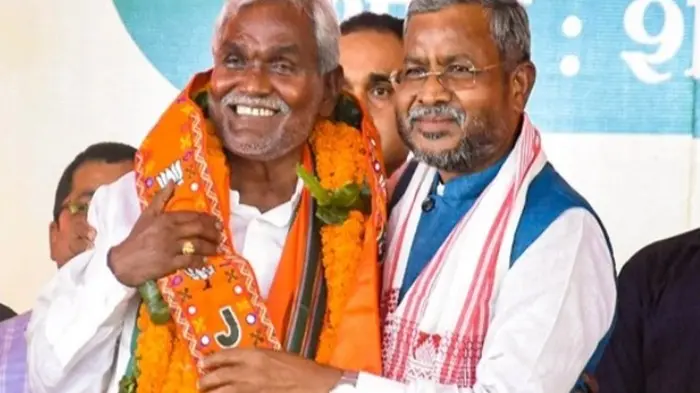 Ex-Jharkhand CM Champai Soren Files Nomination as BJP Nominee from Saraikela Ex-Jharkhand CM Champai Soren files nomination as BJP nominee from Saraikela
