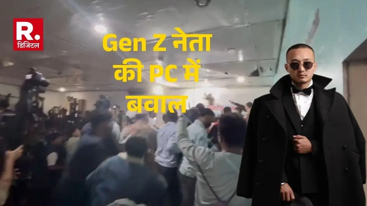 Chaos at Gen Z leader Sudan Gurung press conference