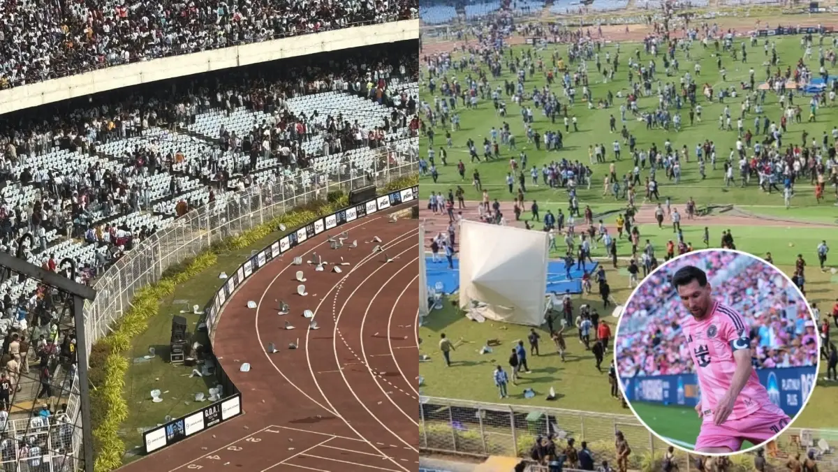 Chaos inside Salt Lake Stadium