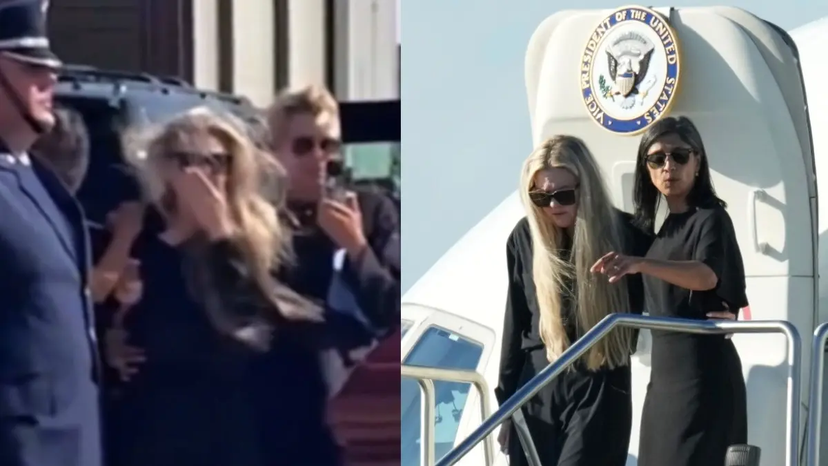 Charlie Kirk's Wife Gets Emotional Upon Seeing His Casket
