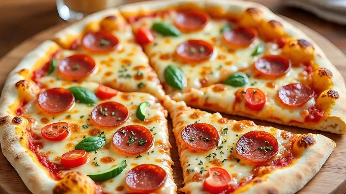 Cheese Burst Pizza Without Oven