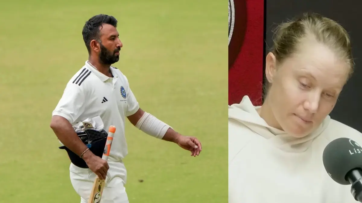 'They Just Stopped Trying To Get Him Out': Alyssa Healy Sheds Light On How Cheteshwar Pujara Drained Australia Pacers Out During BGT 2018 Cheteshwar Pujara and Alyssa Healey