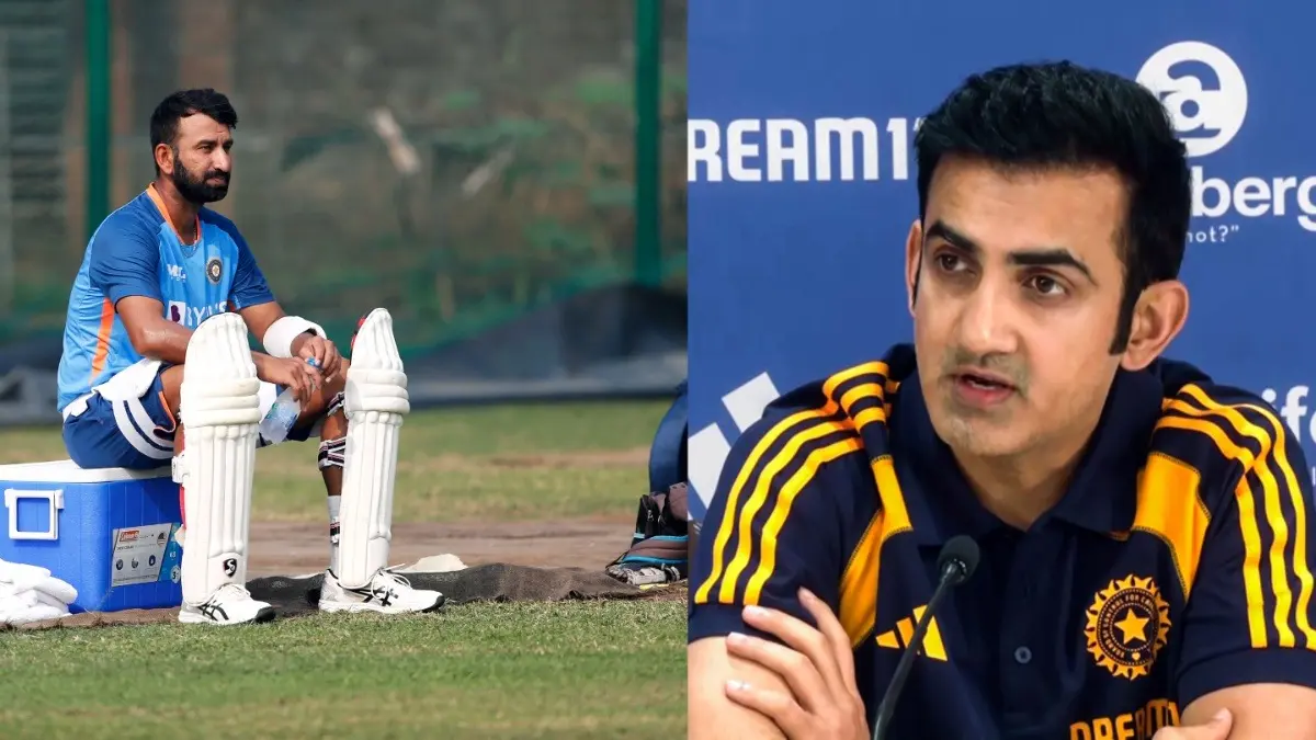 Cheteshwar Pujara and Gautam Gambhir