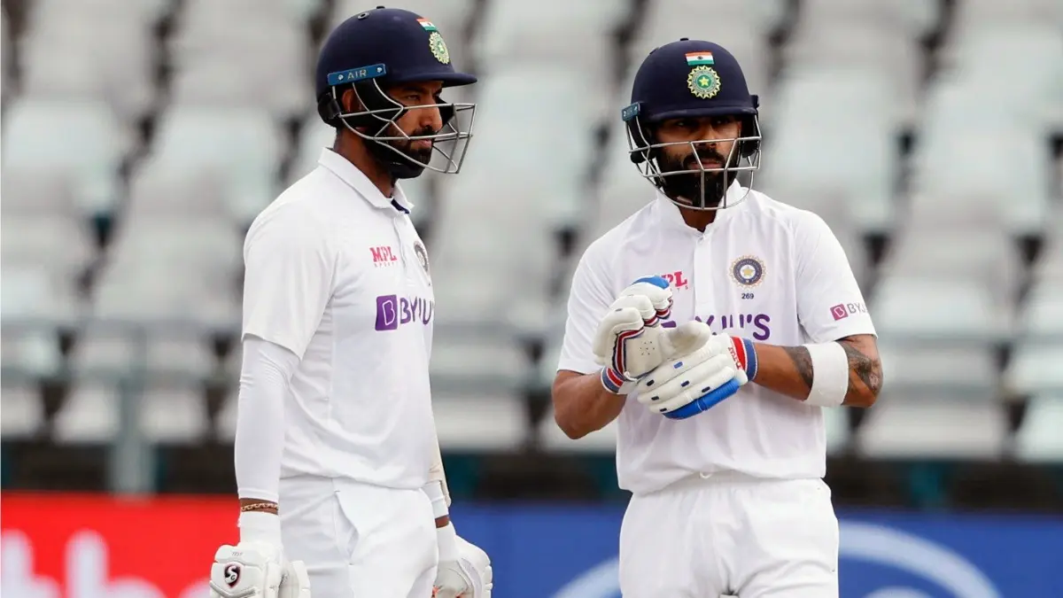 Cheteshwar Pujara and Virat Kohli