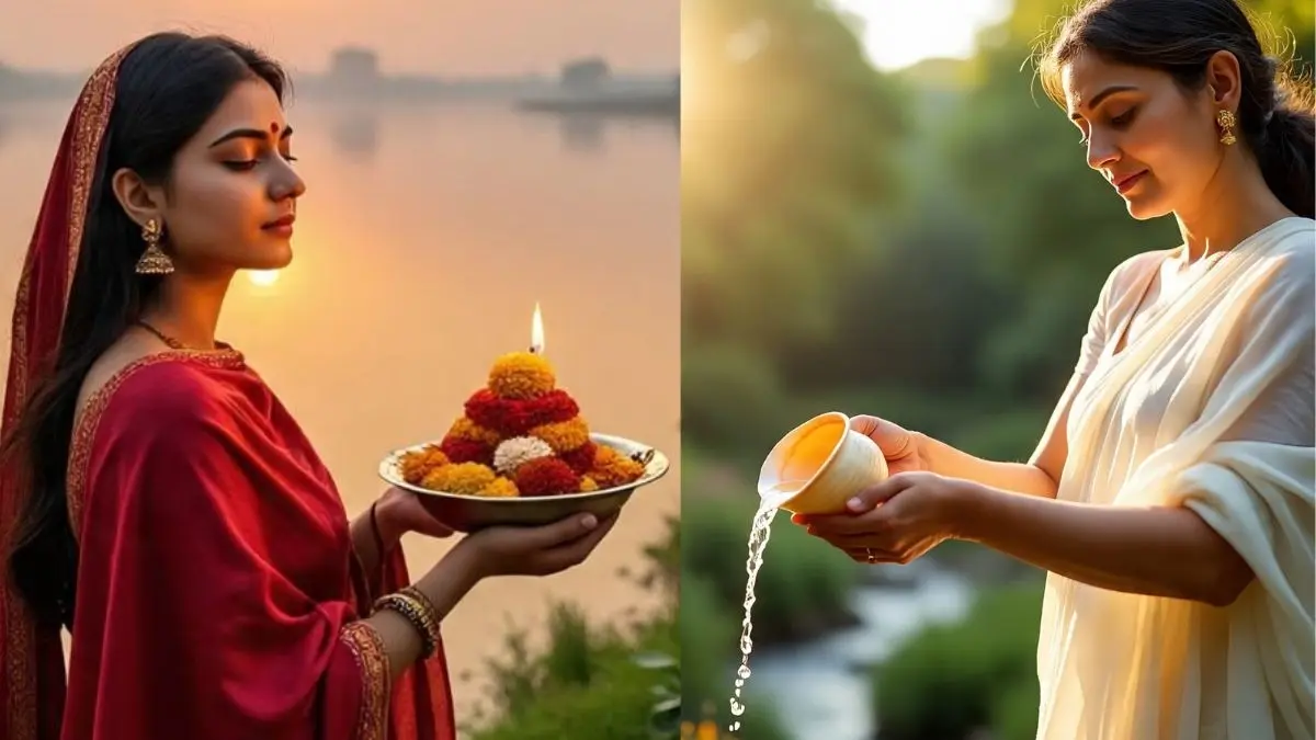 chhath puja 2025 know all about sandhya arghya puja vidhi kaise kare shubh muhurat samagri mantra jaap and significance