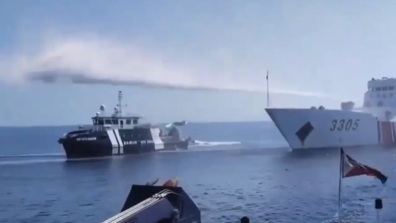 Chinese and Philippine Ships Collide Near Disputed Shoal in South China Sea Amid Growing Regional Instability Chinese and Philippine ships collide in South China Sea