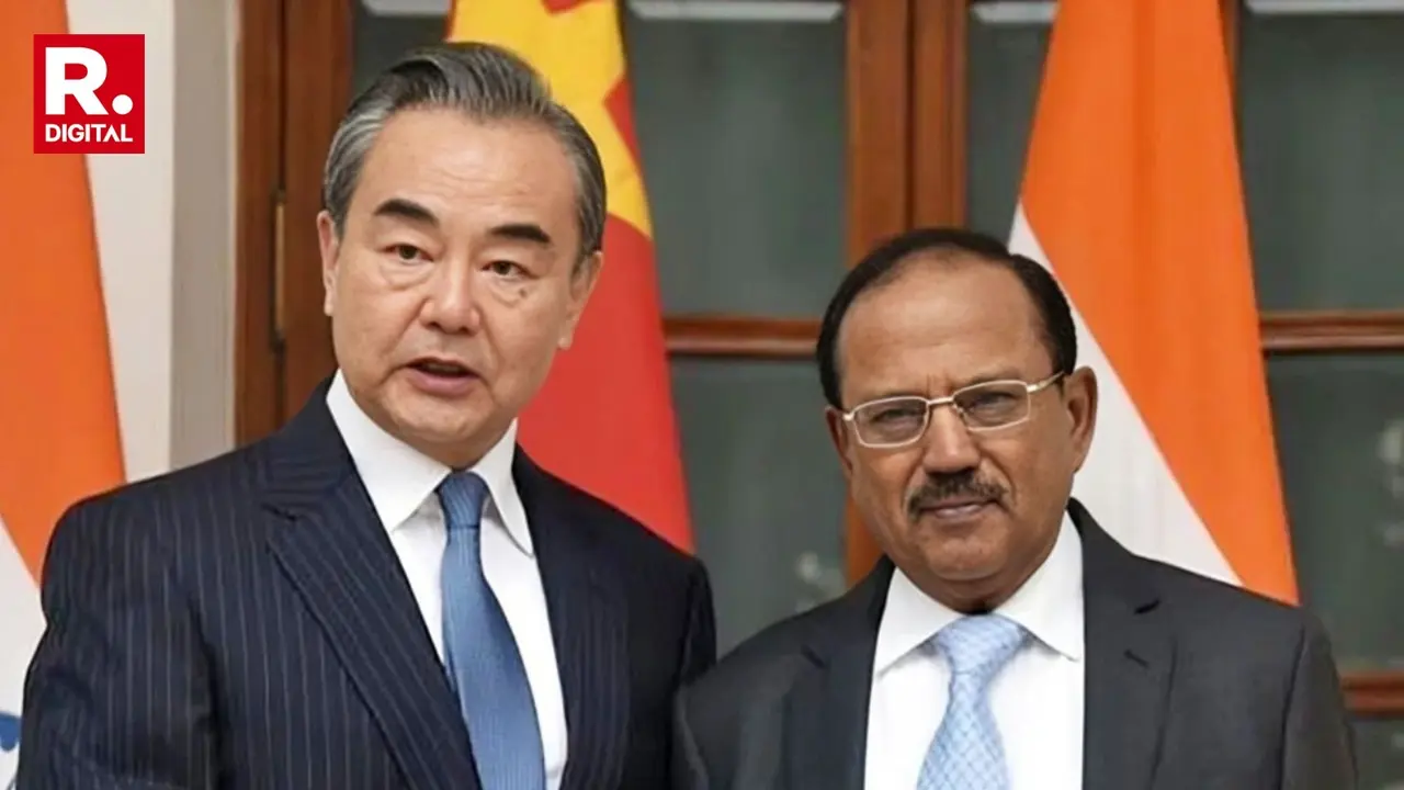 Chinese foreign minister Wang Yi and the Indian national security adviser Ajit Doval