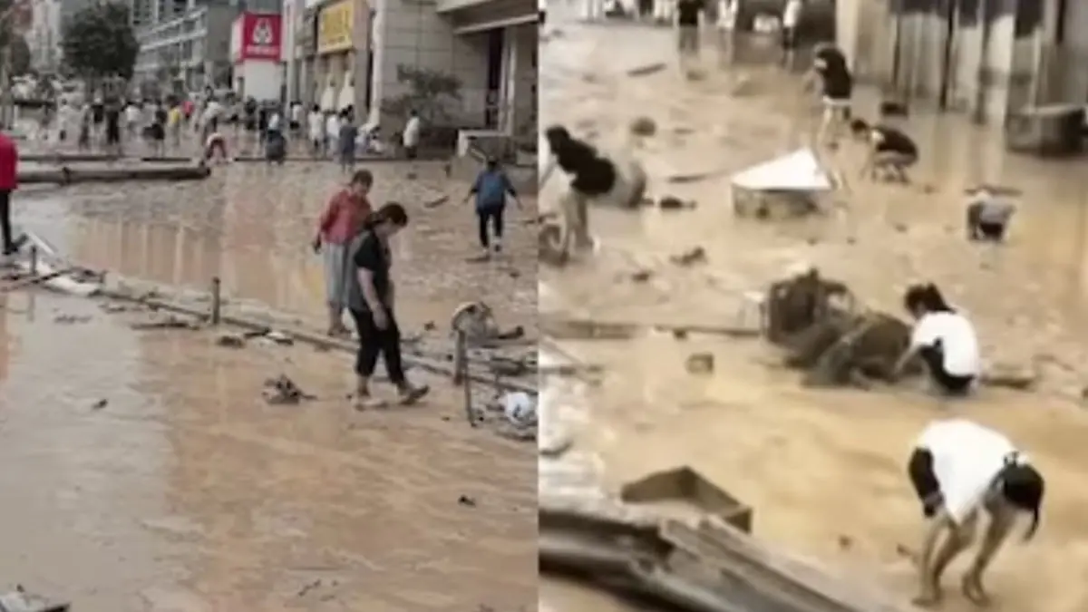 Chinese Residents Dig for ₹12 Crore in Gold That Is Washed Away in a Flash Of Flood