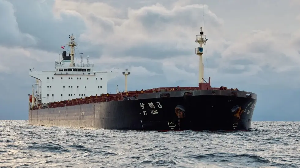 Swedish Police To Go Aboard Chinese Ship That Was Seen Near Baltic Cable Ruptures Chinese ship, Yi Peng 3, anchored in Denmark
