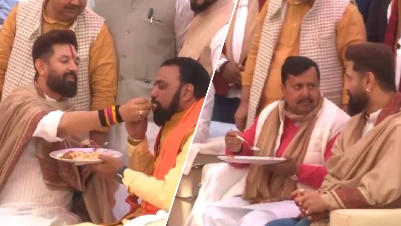 Chirag paswan dahi chura bhoj