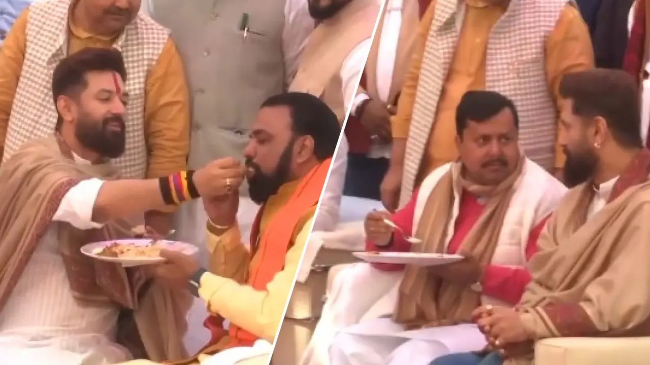 Chirag paswan dahi chura bhoj