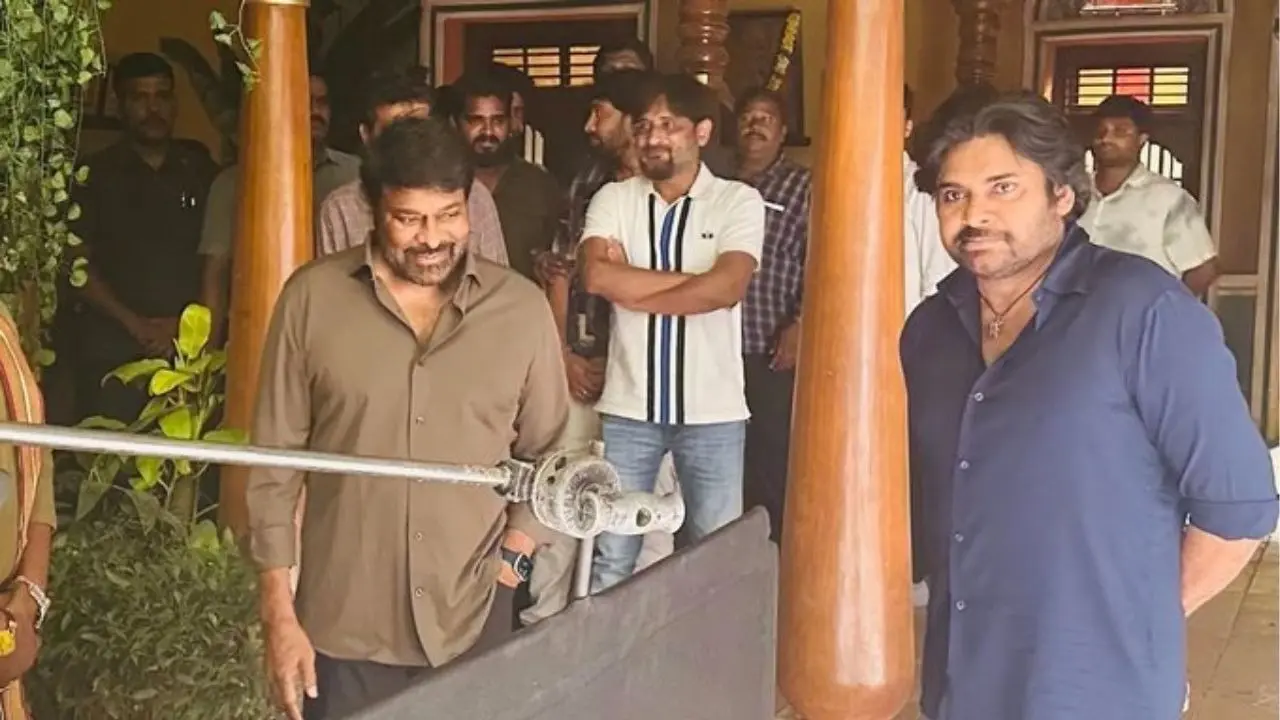 Chiranjeevi To Make A Cameo In Pawan Kalyan's Ustaad Bhagat Singh? Megastar's Surprise Visit Sparks Speculation
