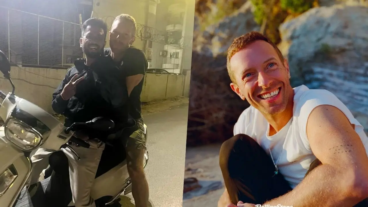 Chris Hitches Ride In Ahmedabad Ahead Of Coldplay's Biggest Concert