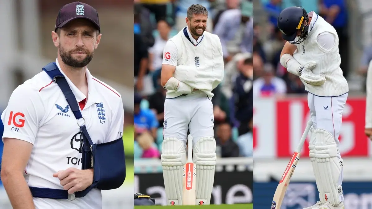 Chris Woakes dislocates his shoulder during The Oval Test