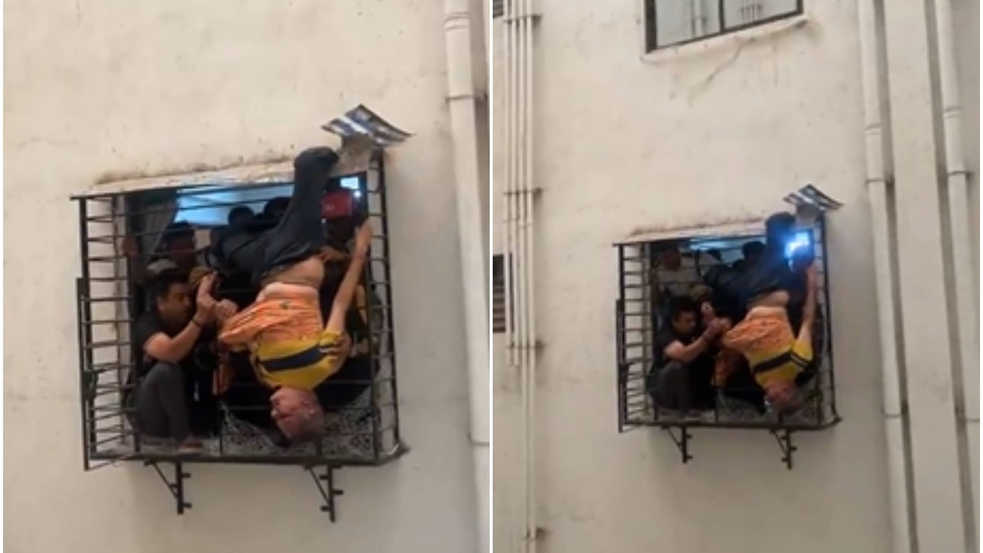 Christmas Magic: Sleeping Man Falls Out Of 10th Floor Window, Saved As Leg Gets Stuck In Grille