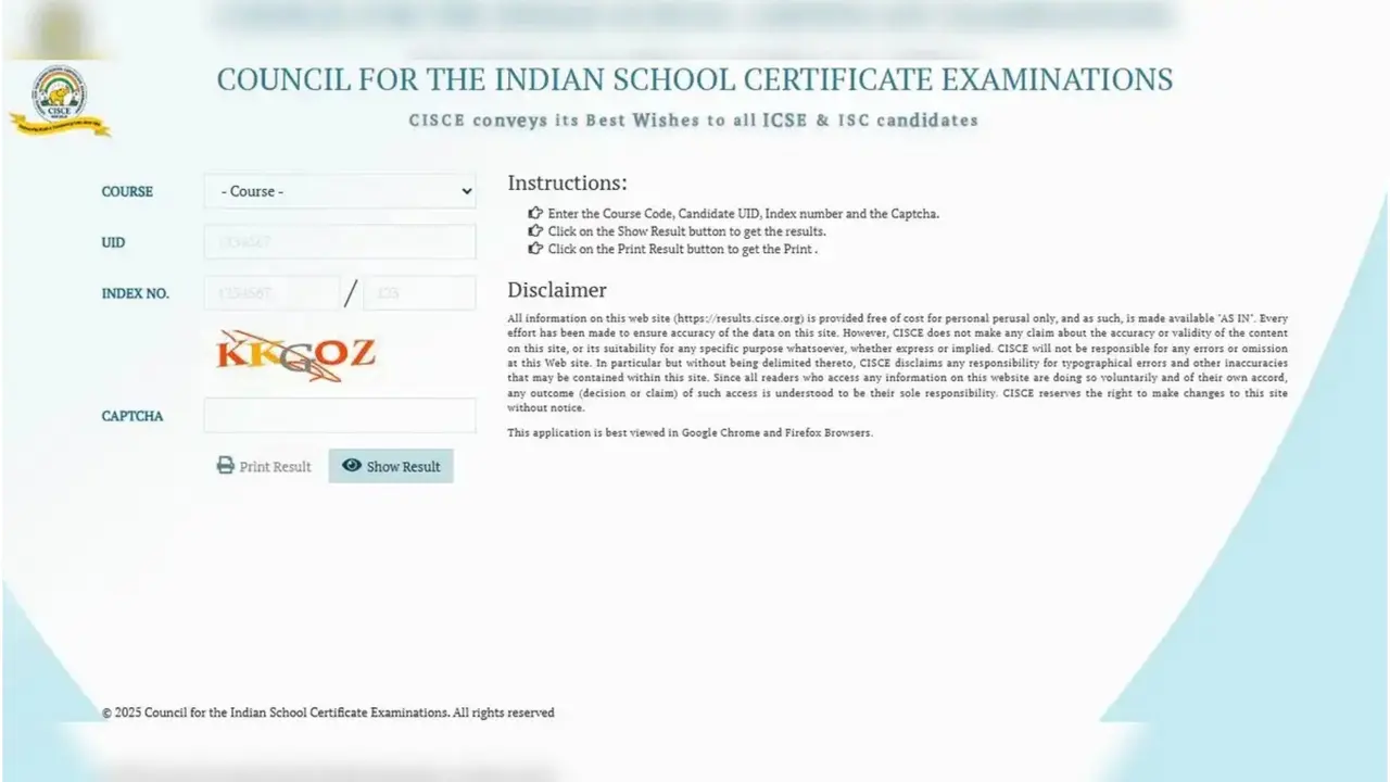 CISCE ISC 12th, ICSE 10th Result 2025 declared. Direct link to download scorecards