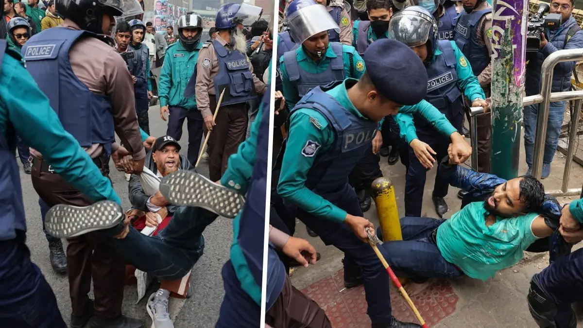 Clashes Erupt in Dhaka as Police Use Batons, Water Cannons to Disperse Mobile Phone Traders; 20 Injured, Dozens Detained