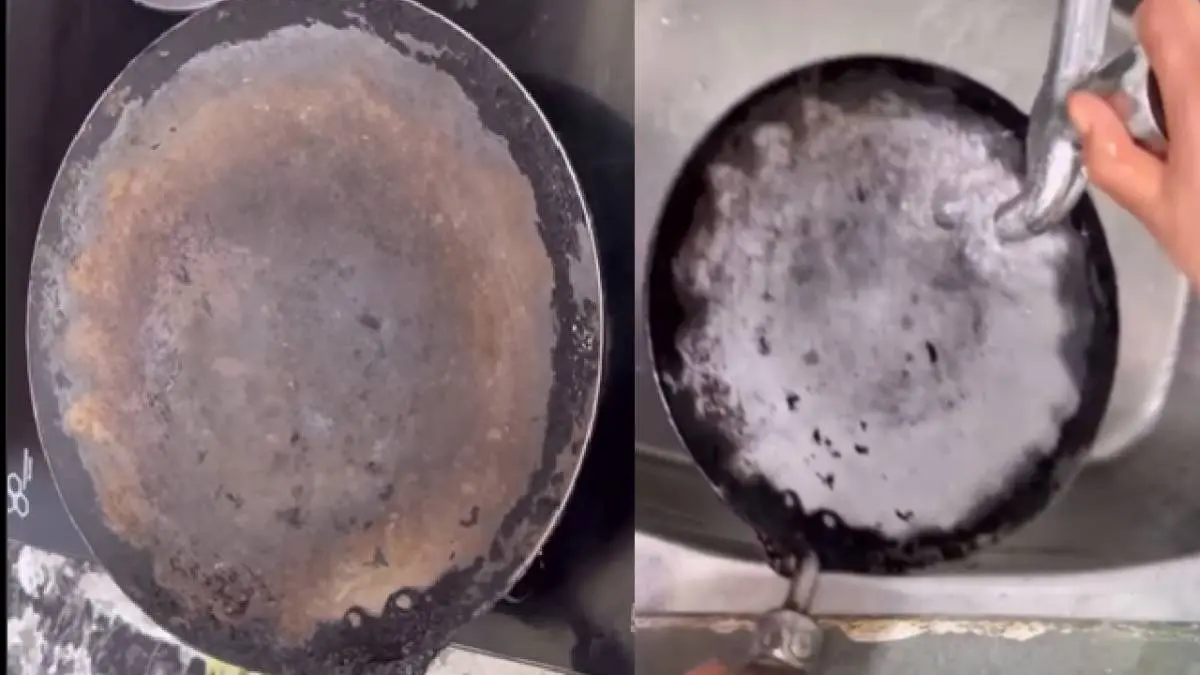 Clean Dirty Iron Tawa