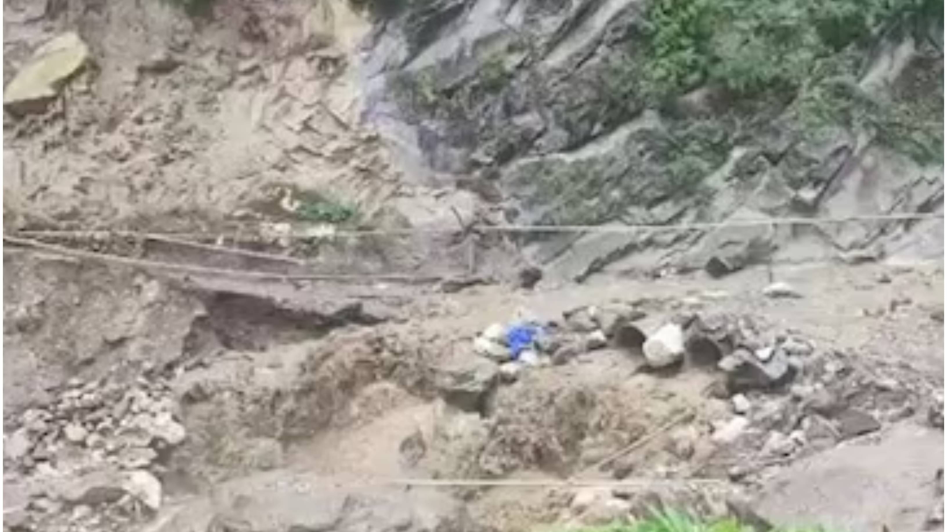 cloudburst hit the Chishoti area 