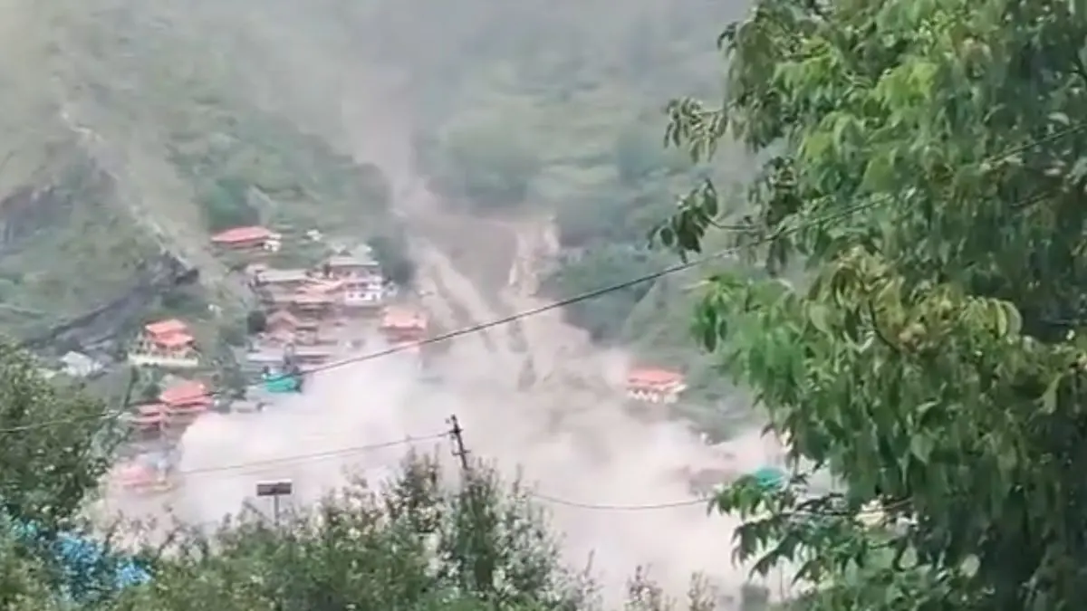 Uttarkashi Cloudburst Tragedy: Massive Destruction Caused with Over 10 Workers Buried, 4 Deaths Feared in Kheer Ganga Uttarkashi Cloudburst Tragedy: