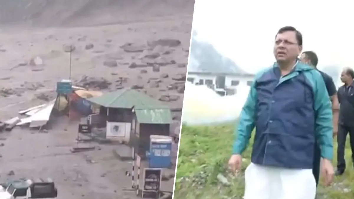 CM Dhami reached Dharali village