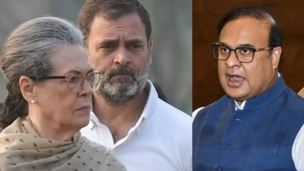 CM Himanta asked questions to Sonia and Rahul