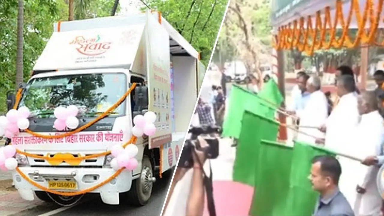 CM Nitish Kumar flagged off the Mahila Samvad Rath