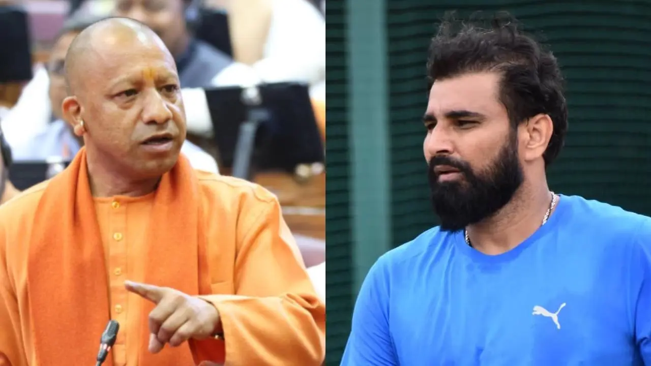 CM Yogi Adityanath- Cricketer Mohammed Shami