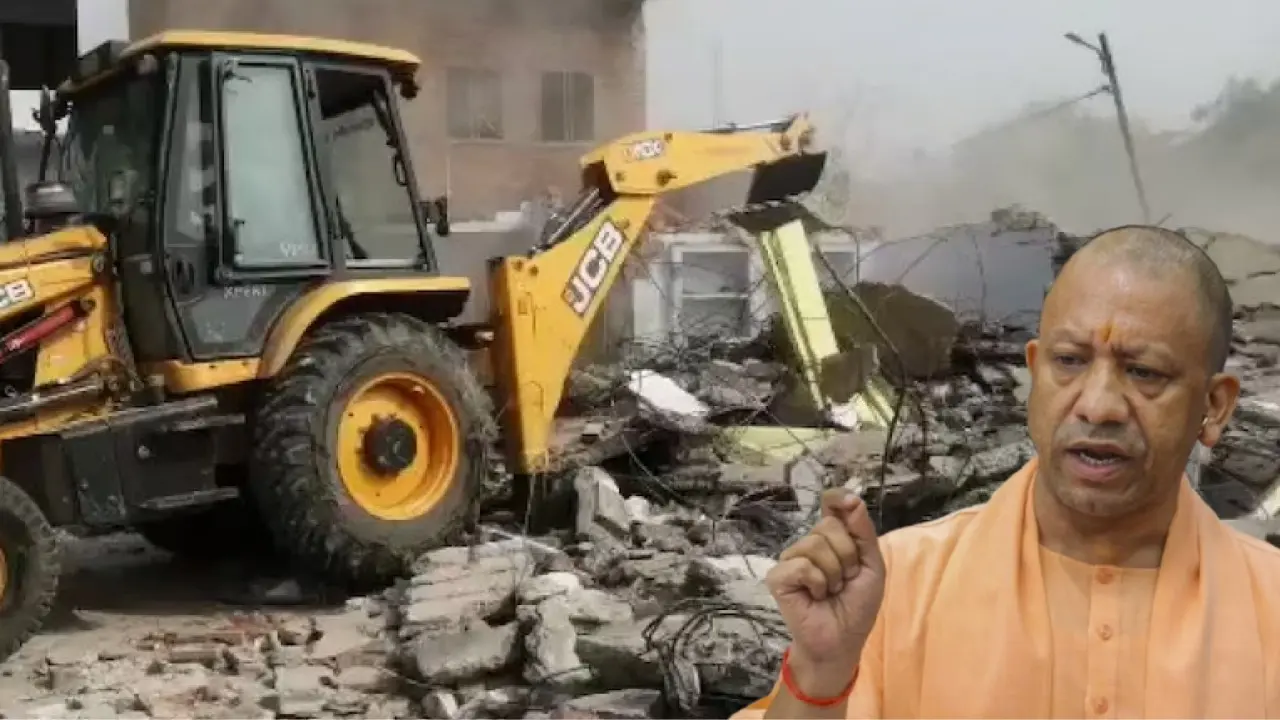 CM Yogi bulldozer action India-Nepal border