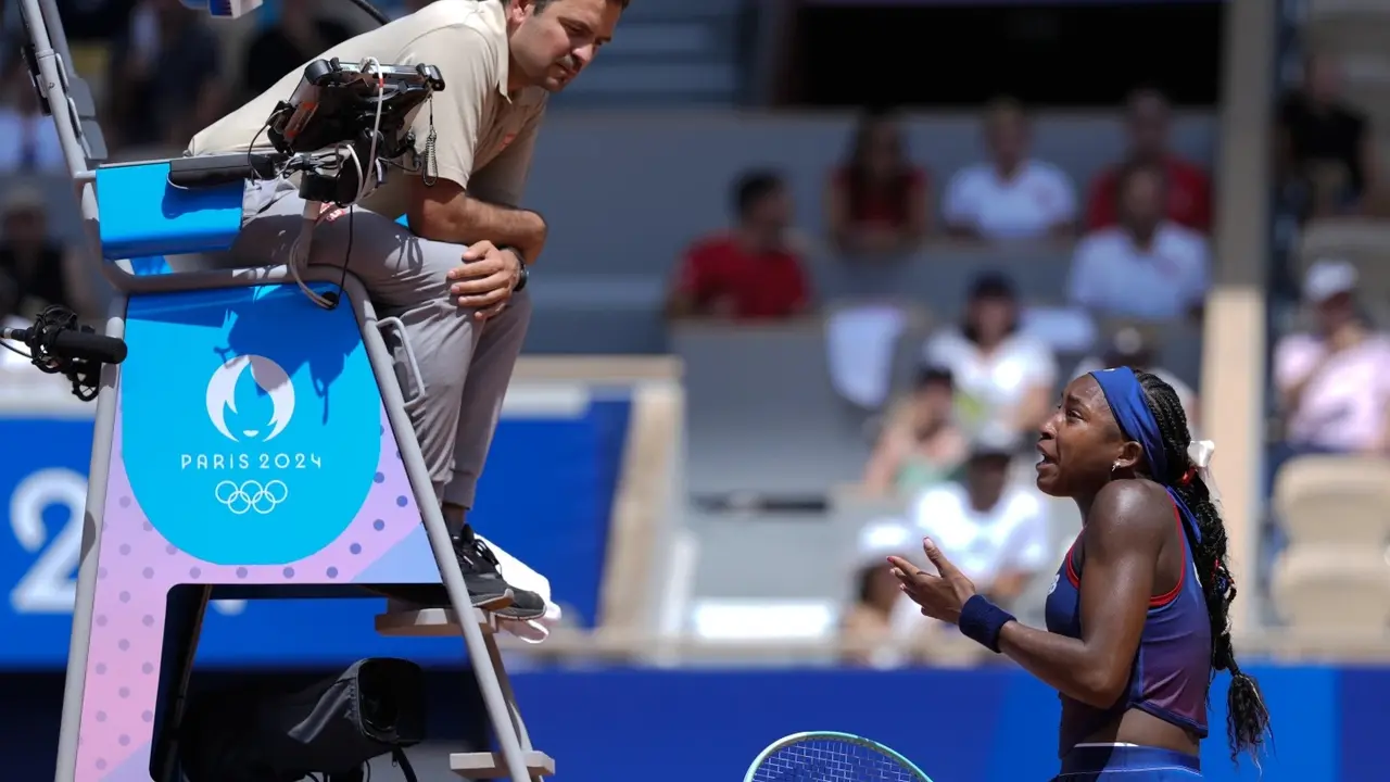 Coco Gauff loses an argument with the chair umpire and a match to Donna Vekic at the Paris Olympics Coco Gauff loses an argument with the chair umpire and a match to Donna Vekic at the Paris Olympics