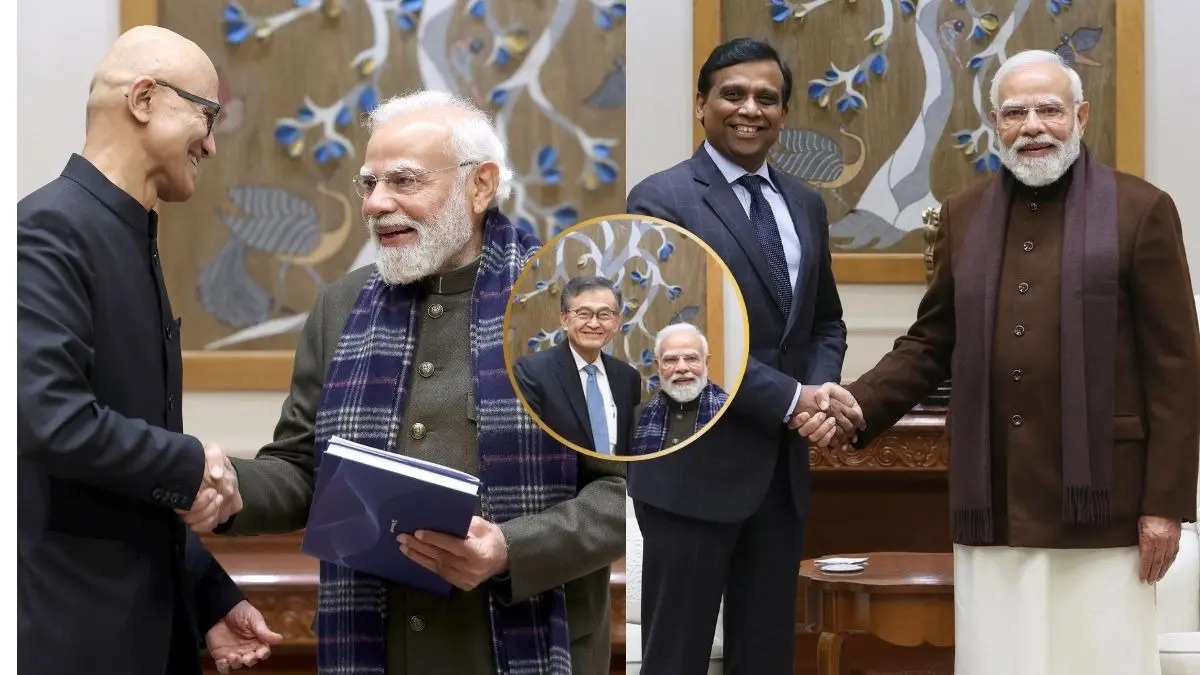 Cognizant, Microsoft and Intel CEOs meet PM Modi
