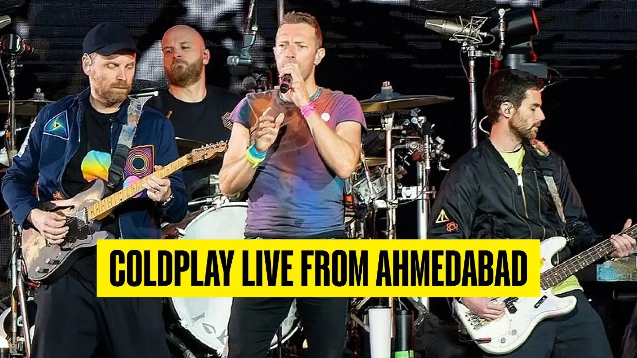 Coldplay's last concert in Ahmedabad to go live this evening.