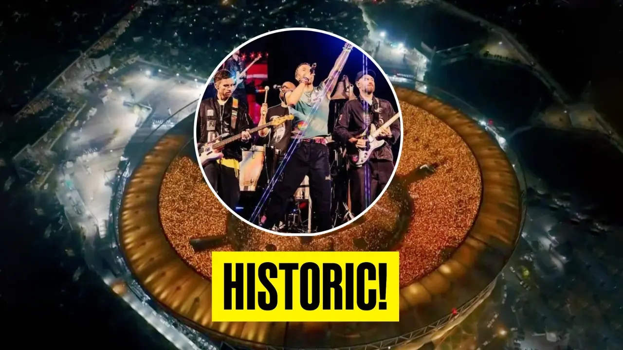 Coldplay scripts record with India tour