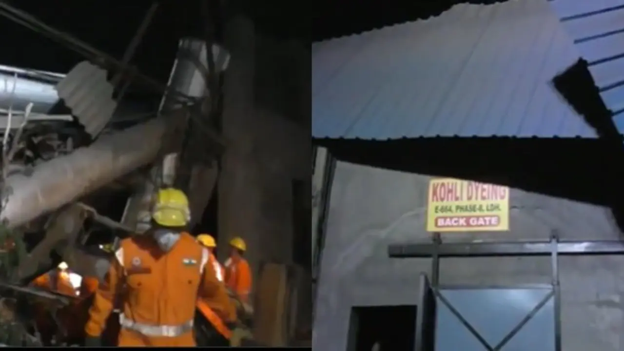 collapse part of factory Ludhiana