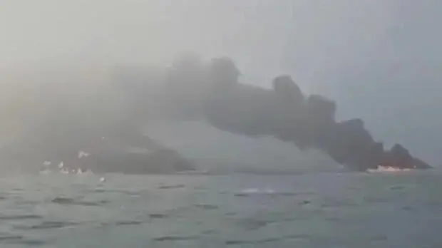 Cargo Ship Collides with Jet Fuel Tanker Off UK Coast, All 37 Crew Accounted For Collision between oil tanker and cargo ship in North Sea