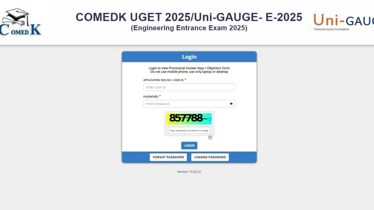 COMEDK Answer Key 2025 Released at comedk.org, Know How to Raise Objection COMEDK Answer Key 2025 Released at comedk.org, Know How to Raise Objection