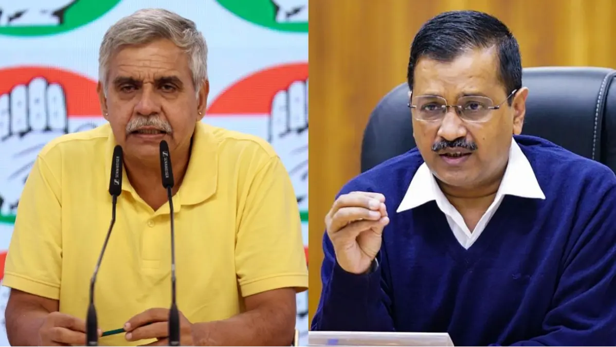 Congress leader Sandeep Dikshit and AAP chief Arvind Kejriwal