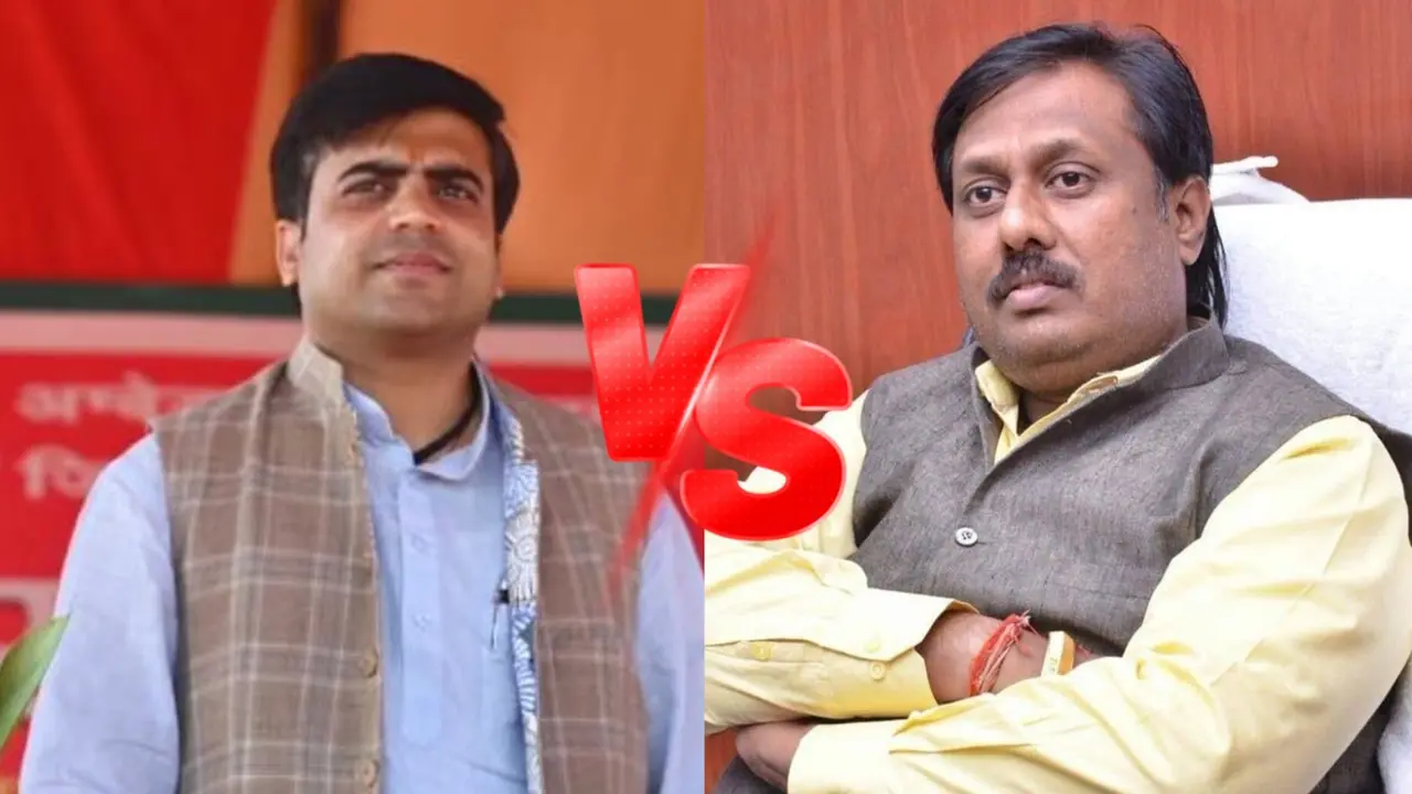 contest in Karhal Anujesh Yadav Vs Tej Pratap Singh Yadav