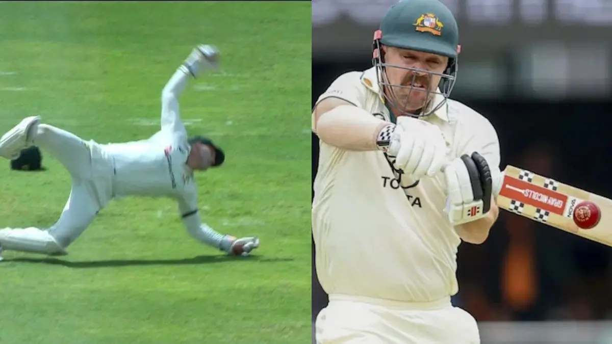 controversy on umpire decision to give shai hope out but not travis head clean catch aus vs wi test