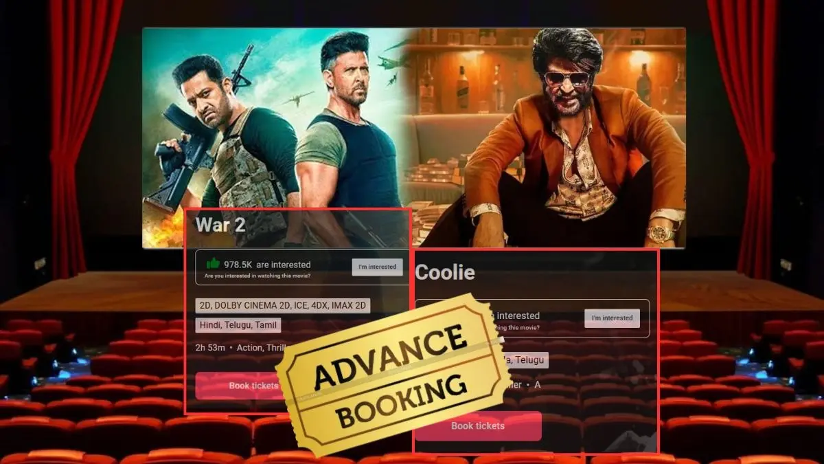 Coolie vs War 2 advance booking collection
