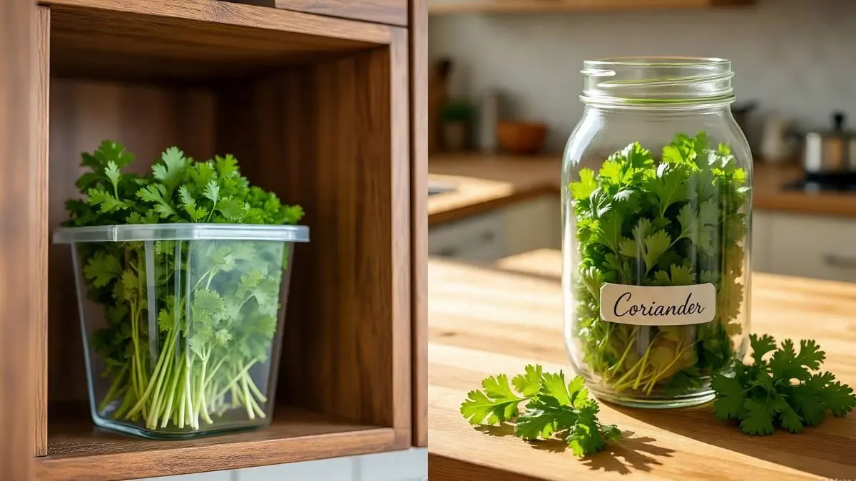 Coriander Storage Trick