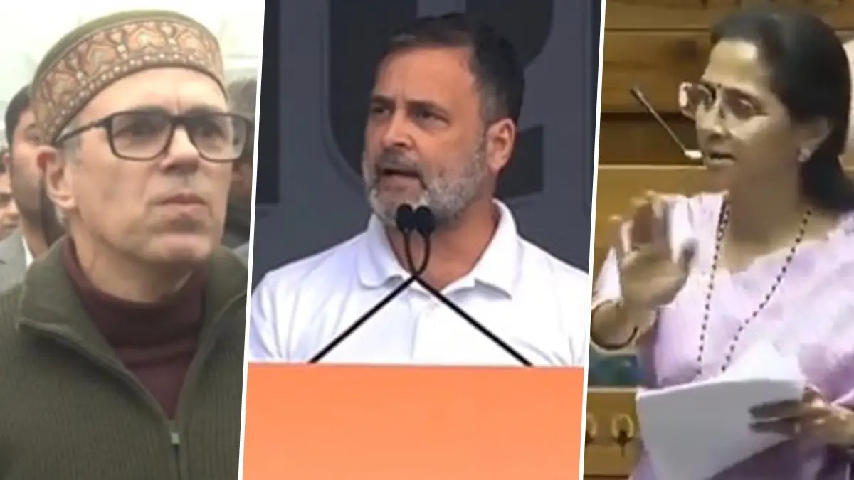 Cracks In Opposition? After Omar Abdullah, Now Supriya Sule Keeps Distance From Rahul Gandhi's 'Vote Chori' Claims